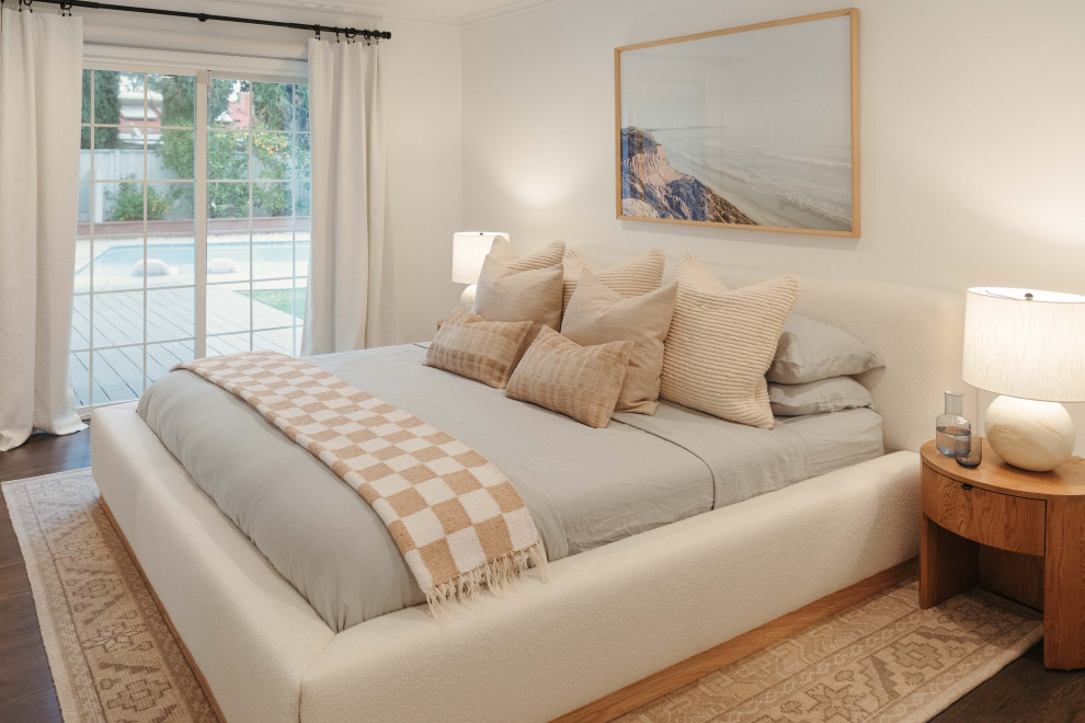 Inspiration for a beach style bedroom in San Francisco.