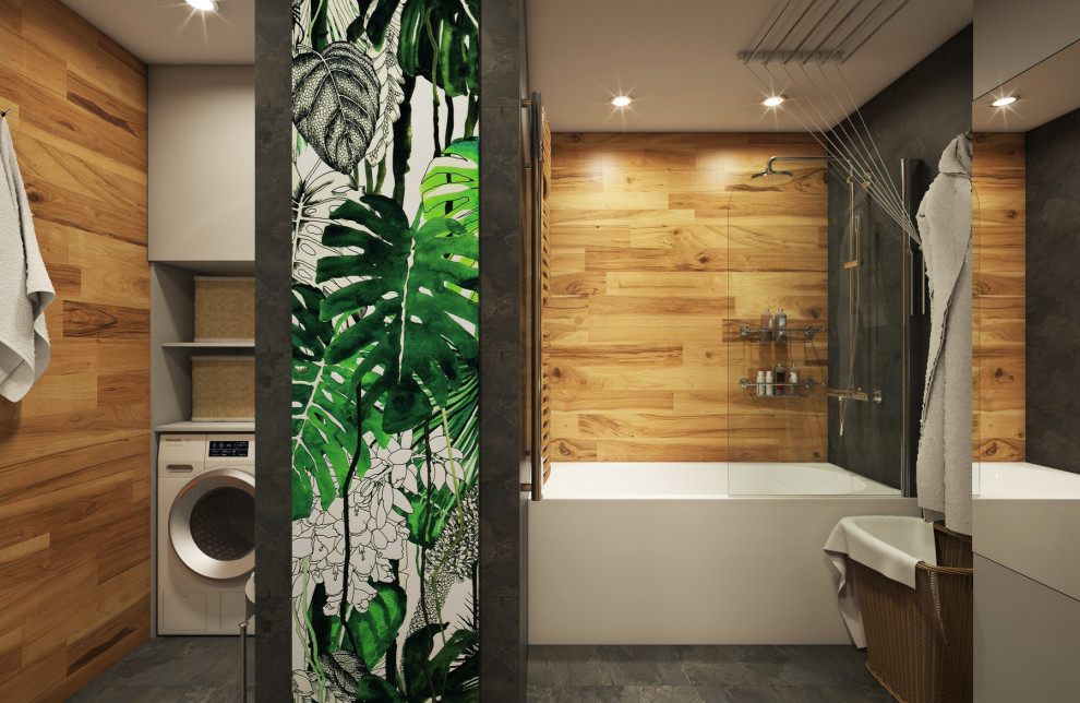 Проект интерьера ванной комнаты