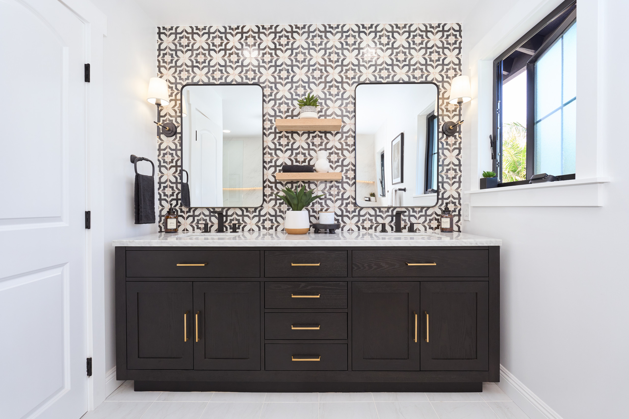 Classic Modern Rustic Primary Bathroom