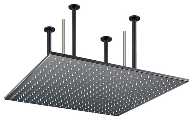 Fontana 24" LED Digital Rainfall Shower System & Handheld Shower, Matte ...