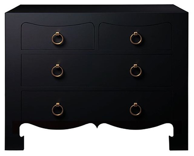 Bungalow 5 Jacqui 4 Drawer Chest in Black