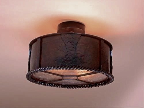 Hammered Ceiling Light rustic