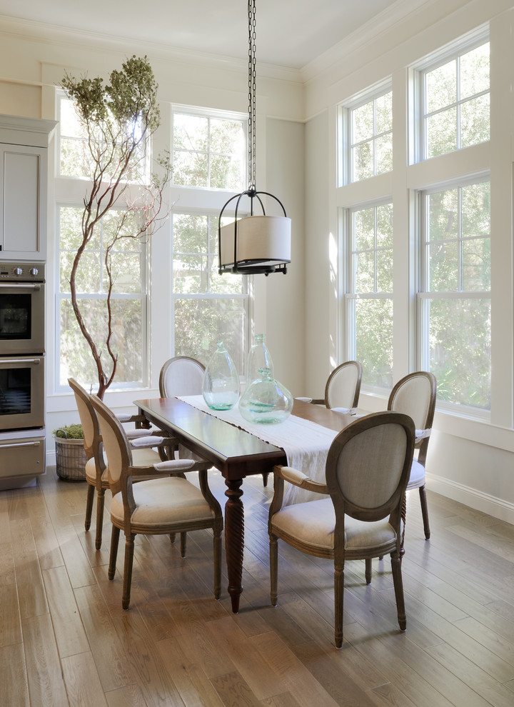 Mid-sized transitional dining room in Sacramento.