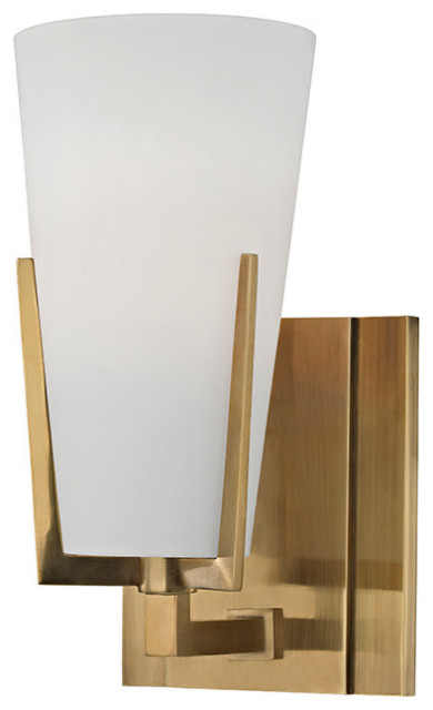 Hudson Valley Lighting 1801 Upton 1 Light 9" Tall Bathroom Sconce - Aged Brass