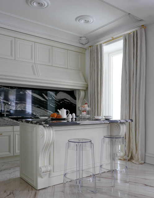 WHITE & PINK traditional-kitchen