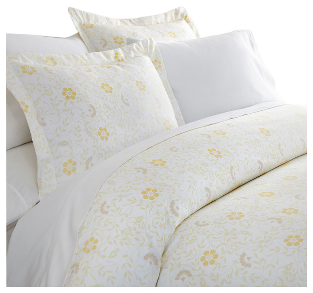 Becky Cameron Premium Ultra Soft 3 Piece Spring Vines Print Duvet Becky Cameron Premium Ultra Soft 3 Piece Spring Vines Print Duvet Cover Set Contemporary Covers And Sets By Ienjoy Home