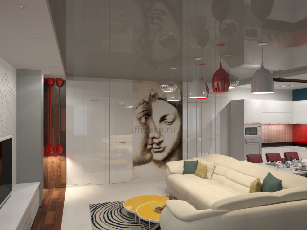 гостиная-кухня