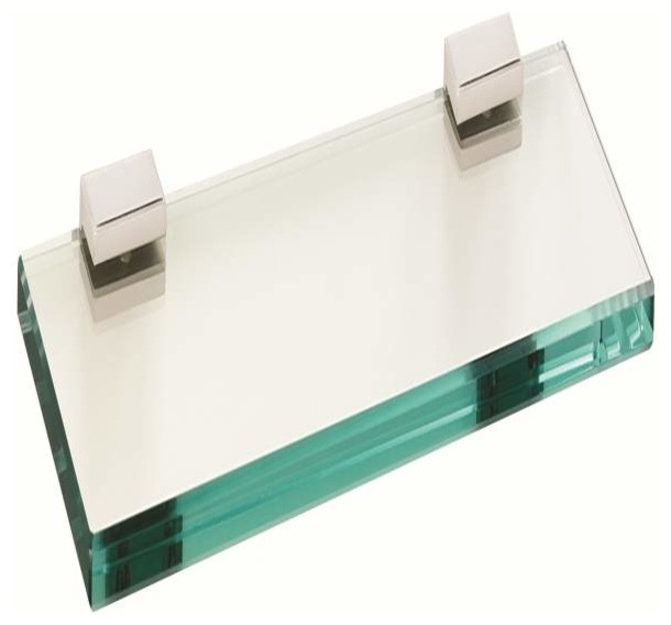 Alno 18 Inch Glass Shelf Chrome - Bathroom Cabinets And Shelves - by ...