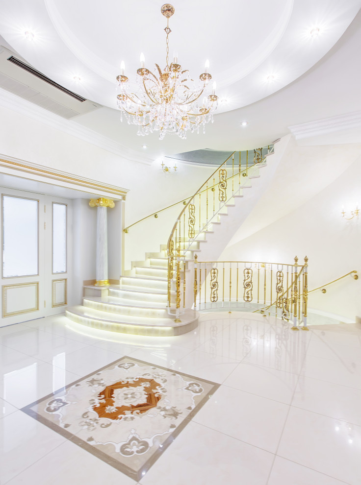 Лестница, латунное ограждение, фабрика Grande forge (Франция), коллекция Royal