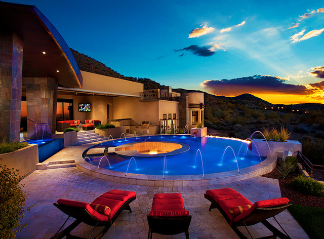 Amazing Backyards contemporary-pool