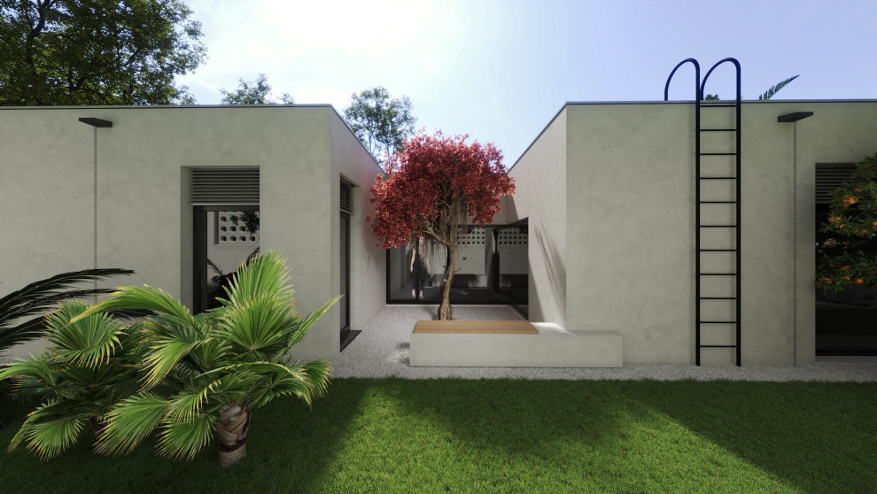 Сад в видом на галерею