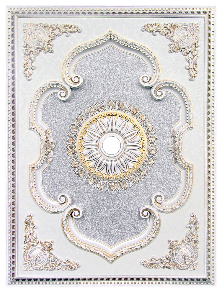 Artistry Lighting, Rectangle 63" x 47" White Ceiling Medallion (ART1216-F1-054)