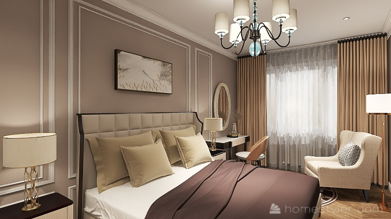 Проект  для молодой семьи в стиле неоклассика