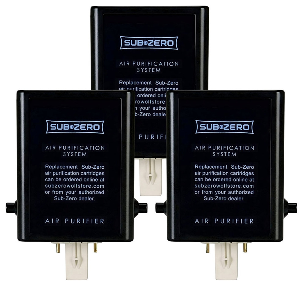 3 Pack SubZero 7042798 Refrigerator Air Purification Cartridge