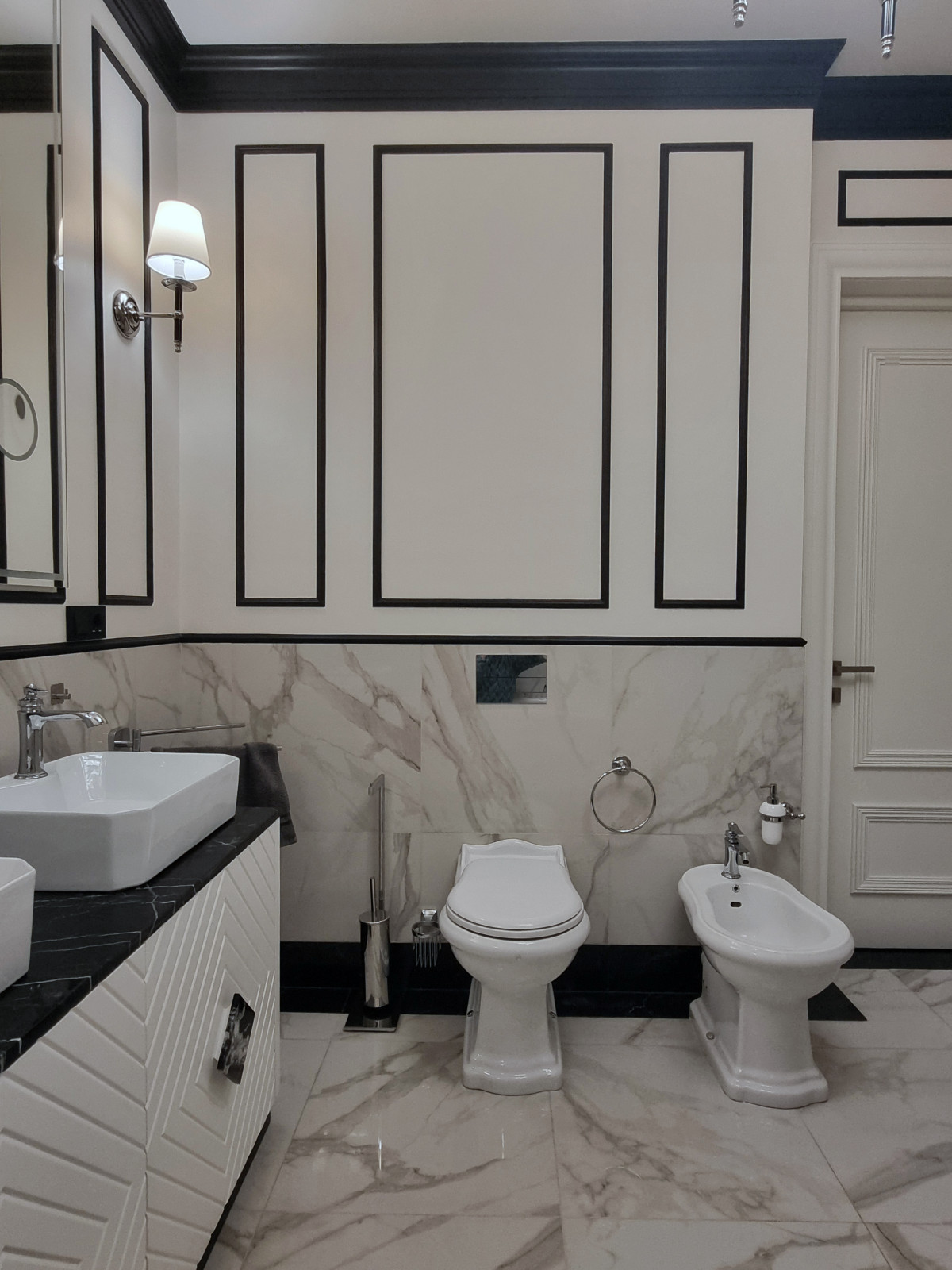 Редизайн санузла в стиле современной классики