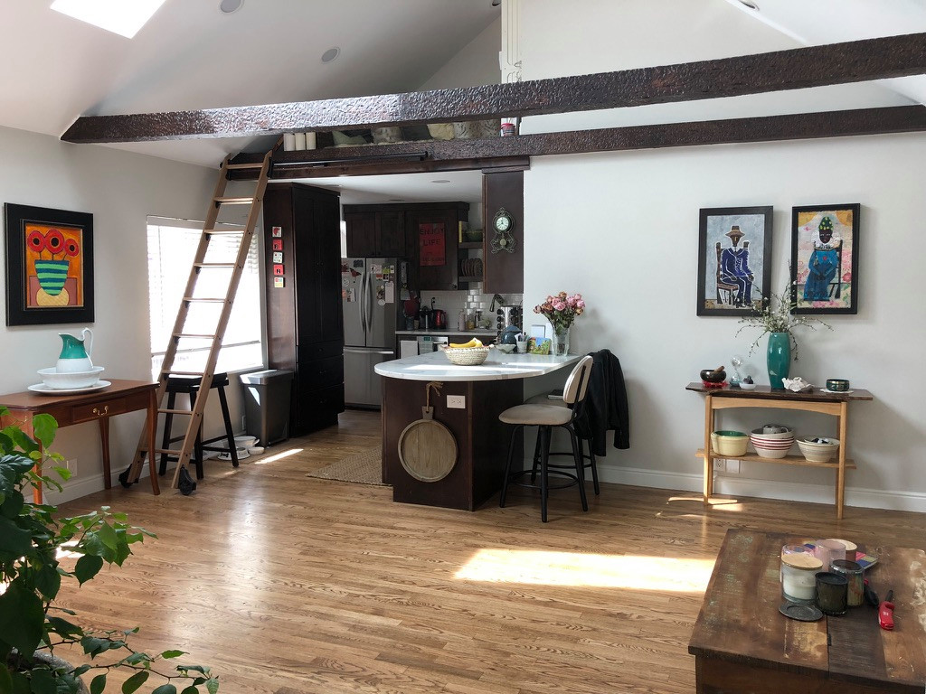 University Park Renovation - Living Room & Kitchen, with Loft