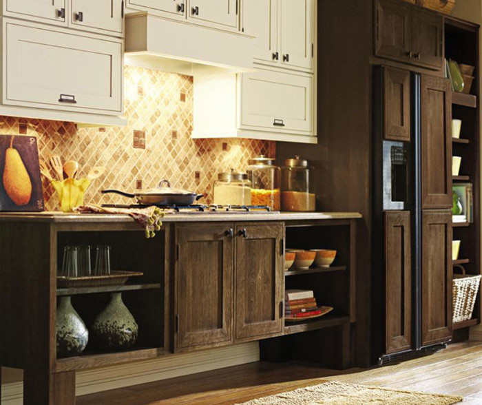 Inspiration for a rustic kitchen remodel in Denver