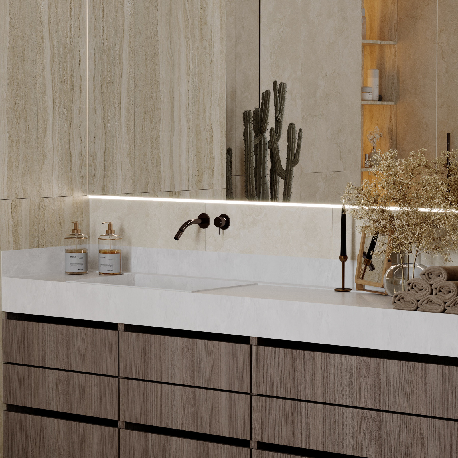 Ванная комната в загородном доме