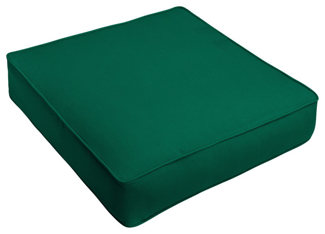 Sunbrella Forest Green Outdoor Deep Seating 22 5x22 5 Contemporary Outdoor Cushions And Pillows By Mozaic Company Houzz