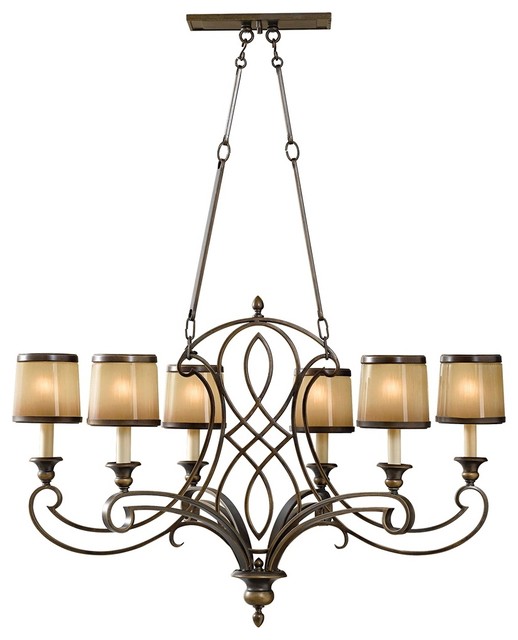Traditional Murray Feiss Justine 36" Wide 6Light Chandelier