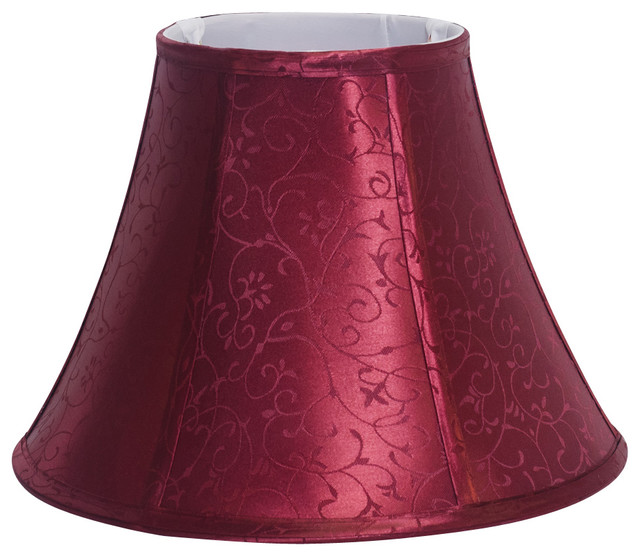 Shantung Bell Lampshade Red 12
