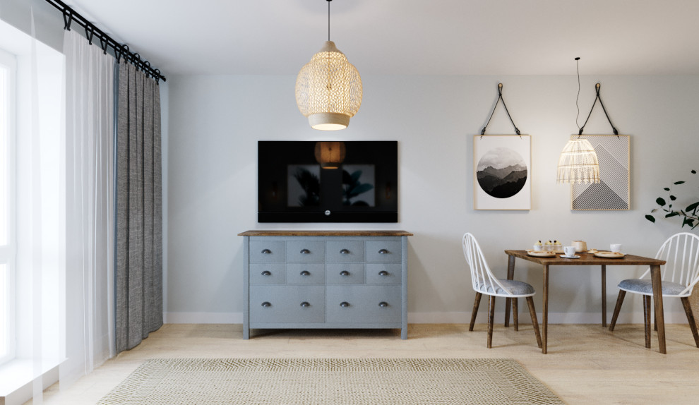 ДИЗАЙН ПРОЕКТ КВАРТИРЫ ЗАЛ-СТУДИИ г.Томск