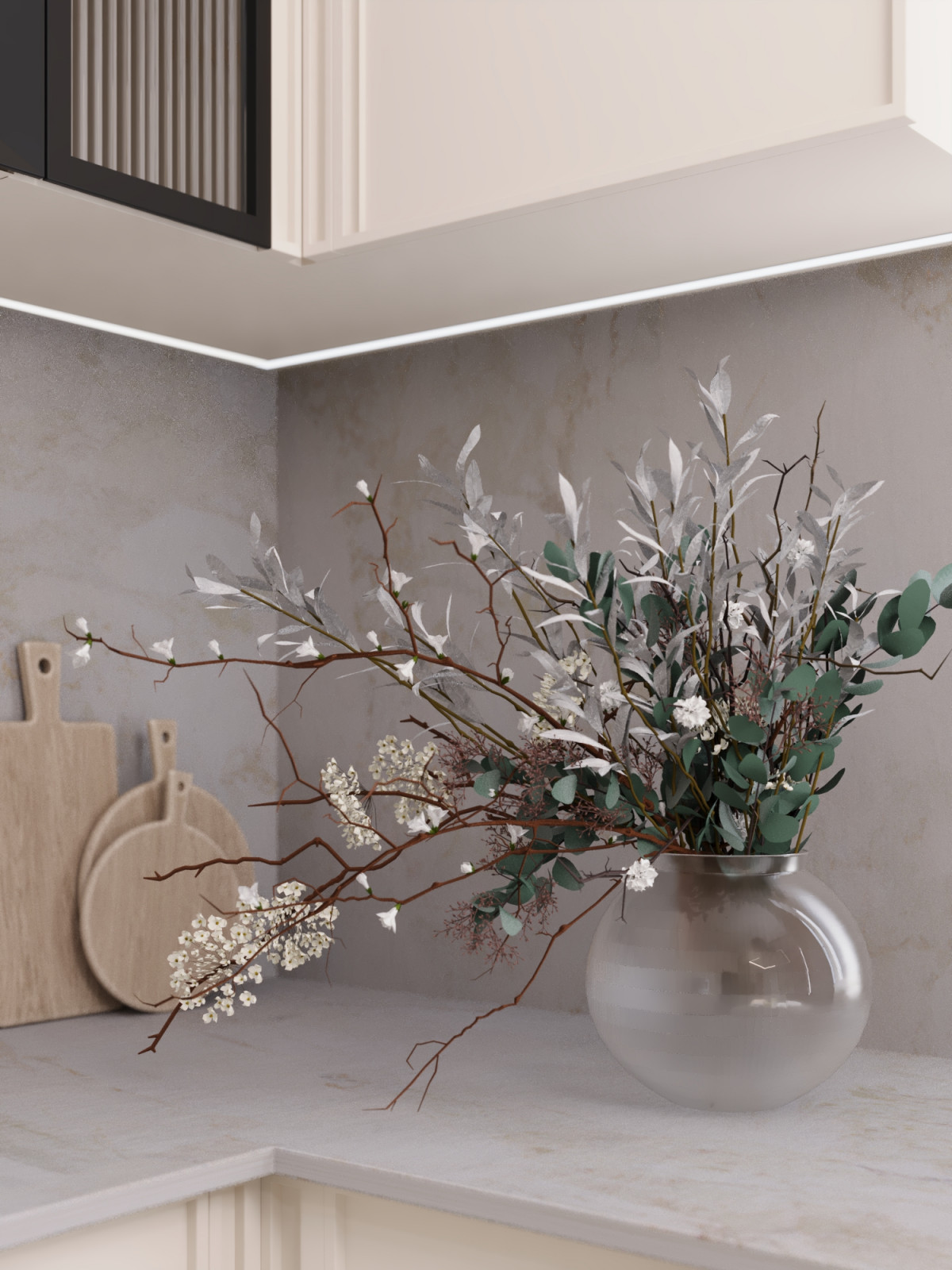 Гостиная в современном стиле.