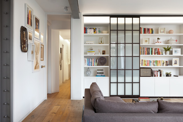 Glenshaw Mansions, West Hampsted, London contemporary-living-room