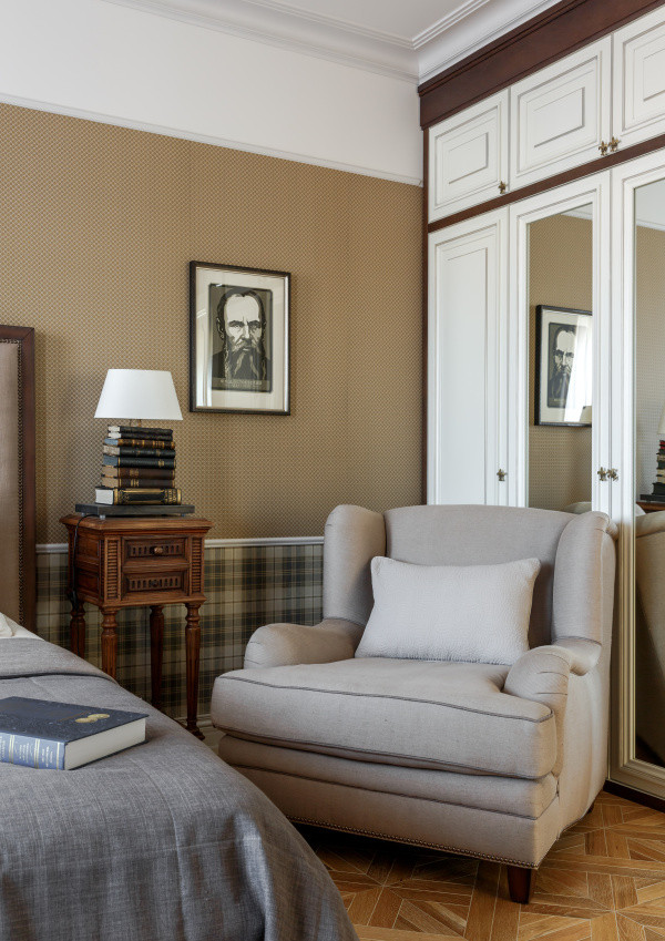 Интерьер дуплекса в поселке Бристоль Московская область часть. Левое крыло