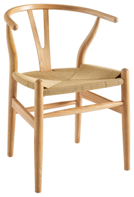 Amish Dining Wood Armchair, Natural