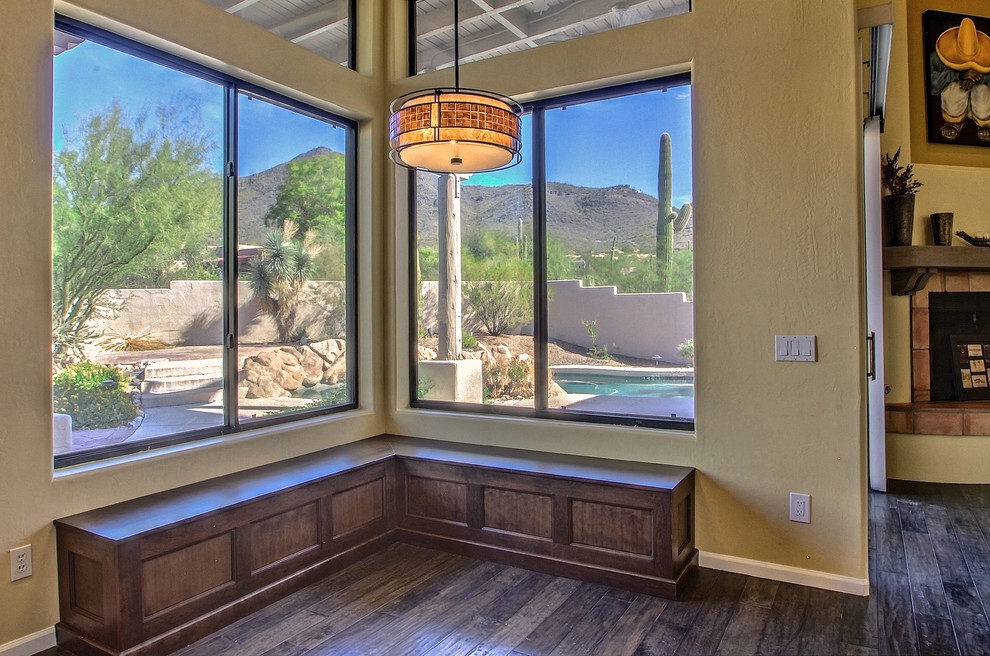 Inspiration for a transitional home design remodel in Phoenix