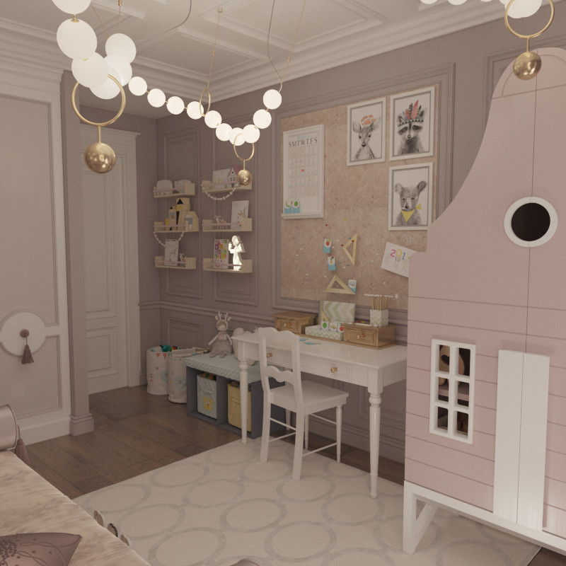 Двухкомнатная квартира в классическом стиле