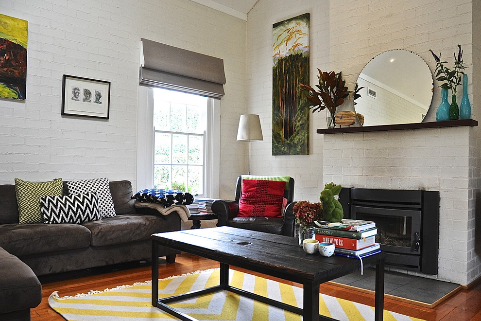 This is an example of an eclectic family room in Adelaide.