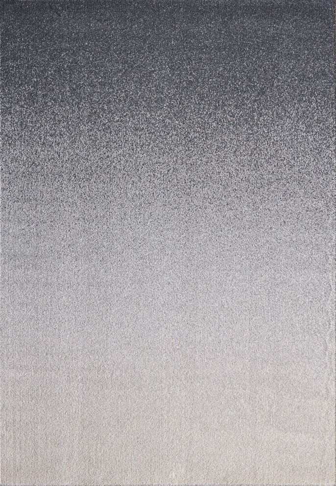 Abani Quartz QRZ130A Shades of Grey Ombre Contemporary Area Rug