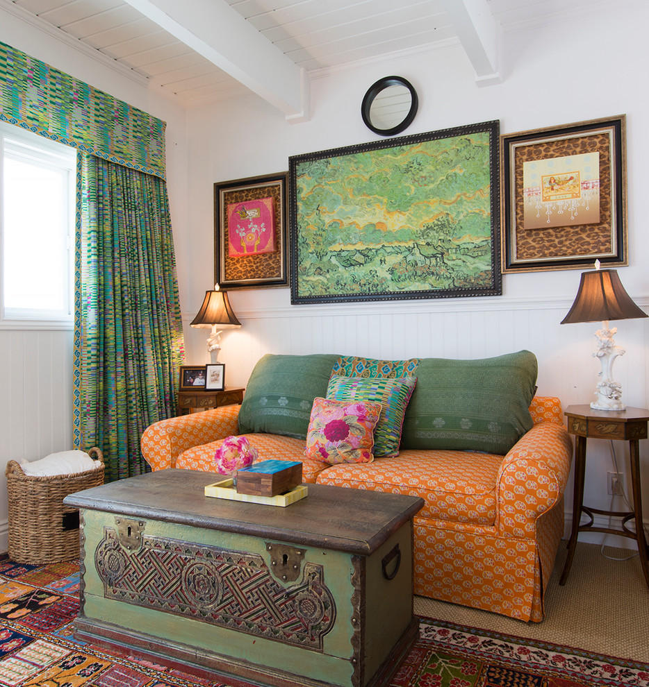 Example of an eclectic bedroom design in Los Angeles