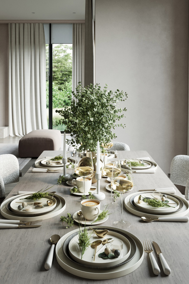 Кухня-гостиная в частном доме