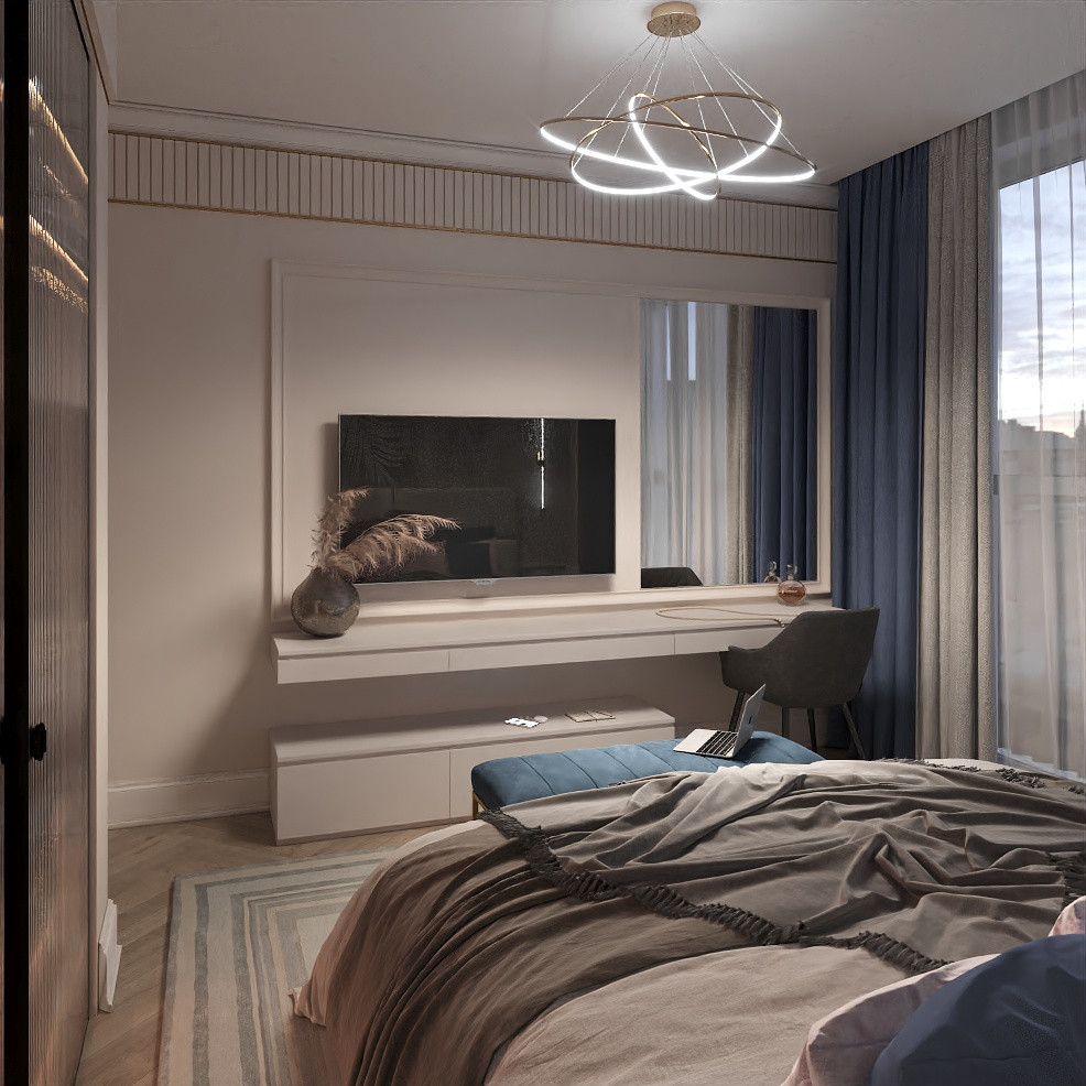 КВАРТИРА В НЕОКЛАССИЧЕСКОМ СТИЛЕ