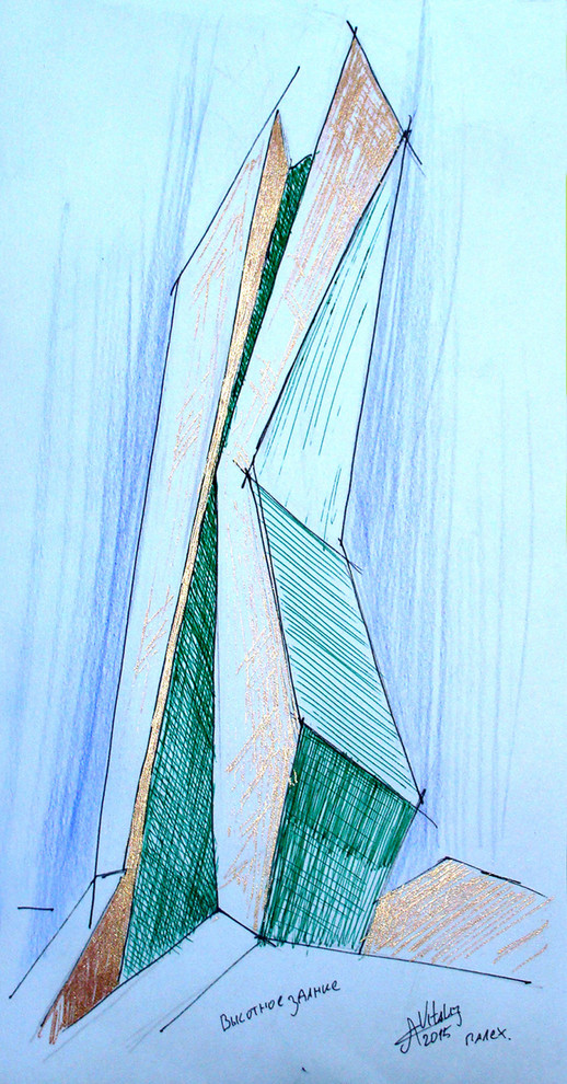 Размышление с карандашом - высотные здания