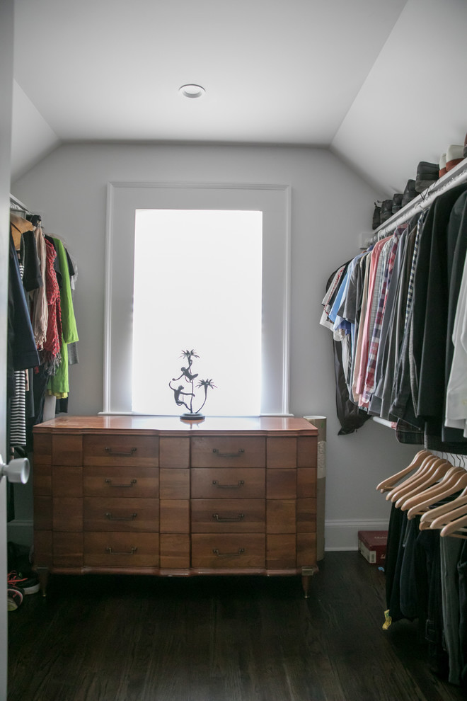 Design ideas for a transitional storage and wardrobe in Atlanta.