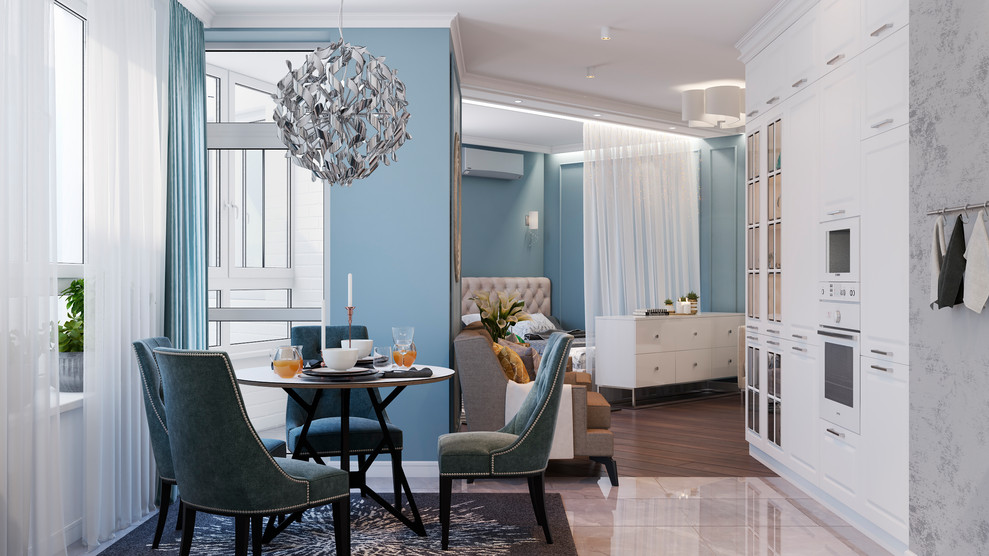 Квартира-студия, 54 кв.м, ЖК "Три капитана"