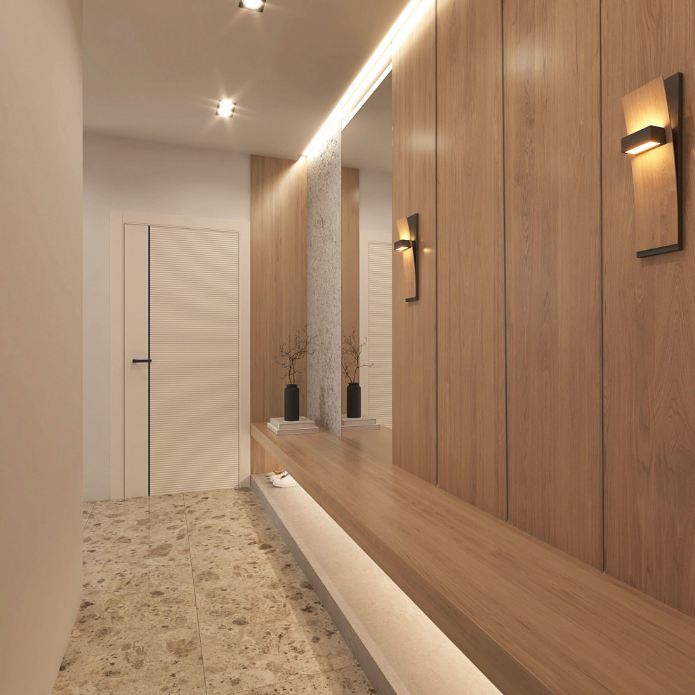 Геометрия комфорта. Квартира в современном стиле: 3-комнатная квартира 86 м2