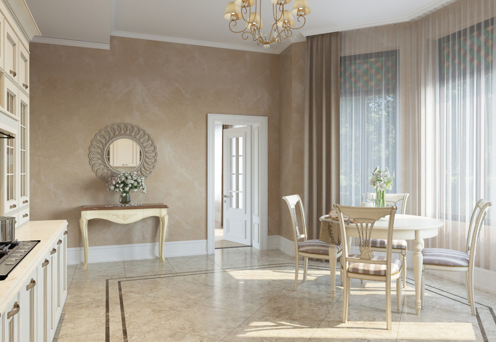 130 кв.м. загородного дома в классике