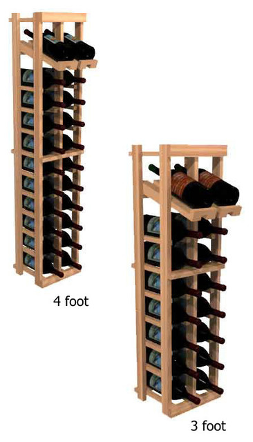 Two Column with Display Winemaker Series Individual Bottle Kit Wine Rack