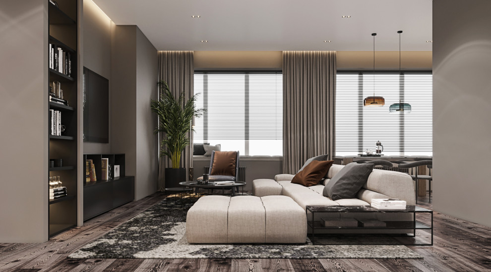 ЖК " Символ" -гостиная для молодого мужчины