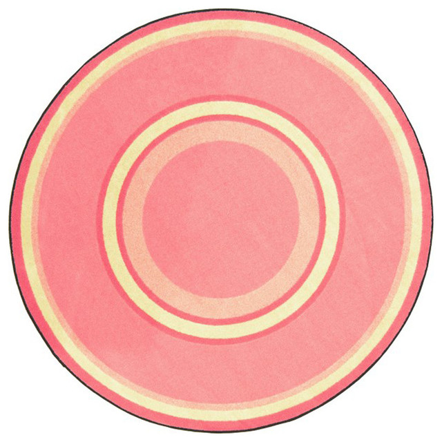Kid Essentials Misc Sold Color Area Rugs Ripples, Round - Contemporary