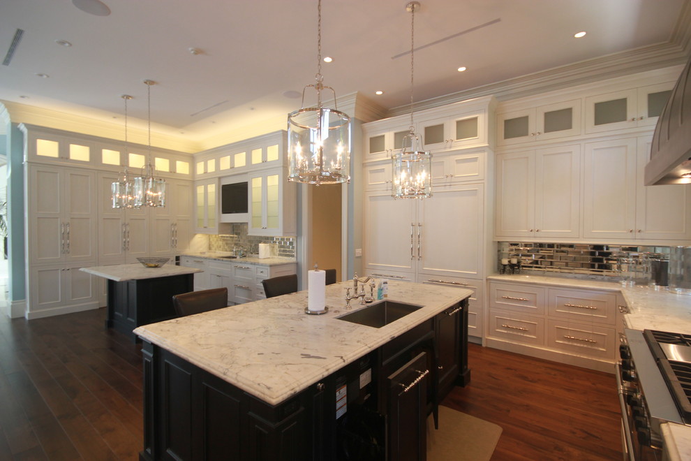 Inspiration for a transitional kitchen remodel in Miami