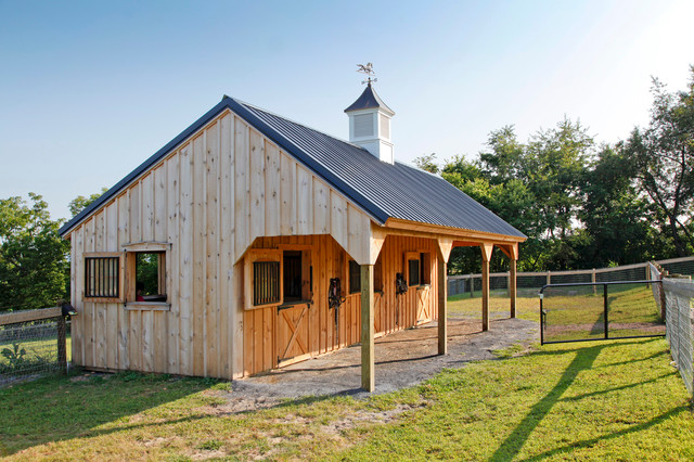 12'x36' 3 Stall Horse Barn - Farmhouse - Exterior - Other - by Quarry ...