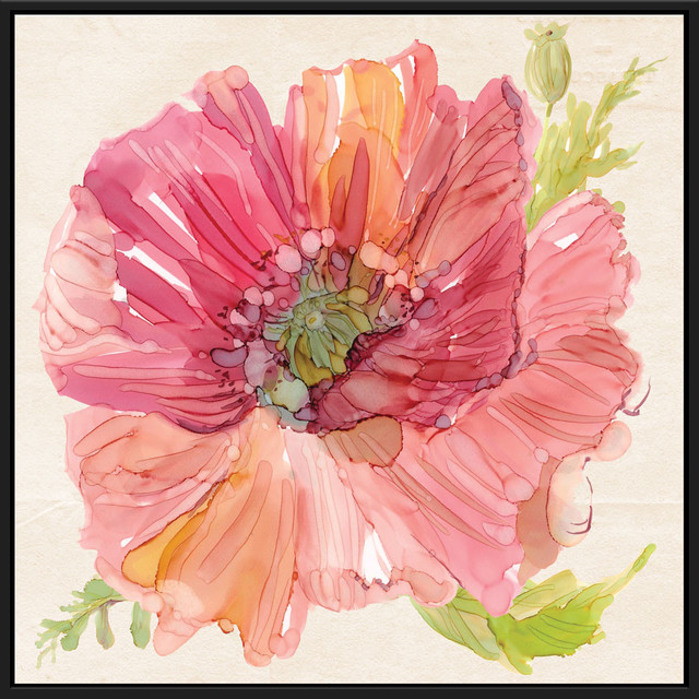 Delicate Botanicals Poppy  Art Print
