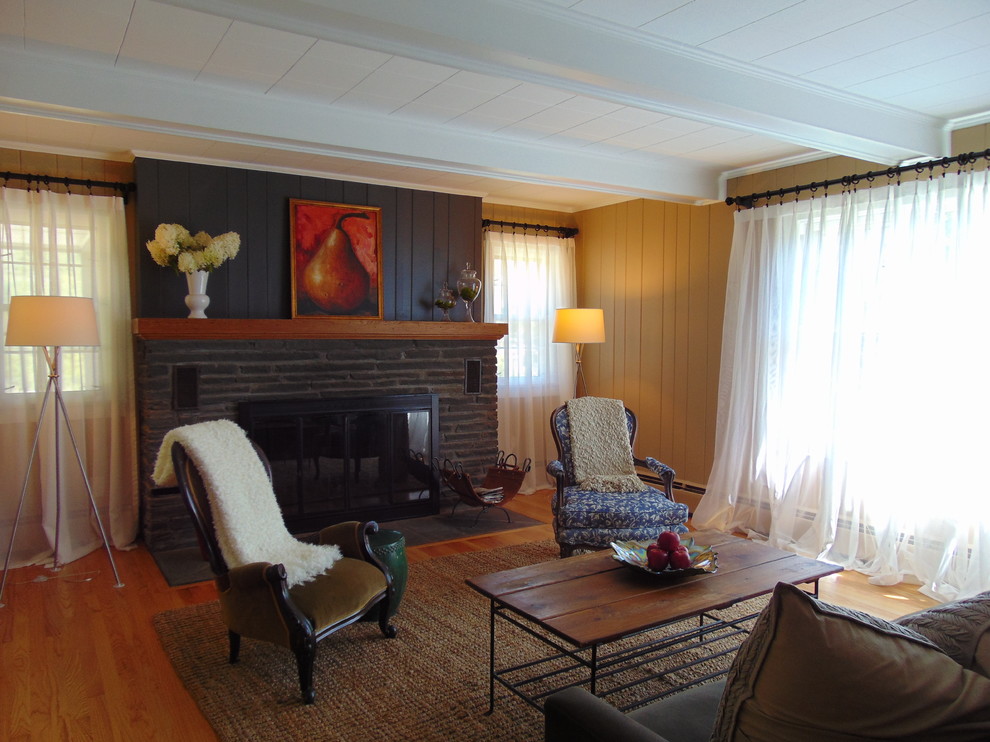 This is an example of a country living room in New York.