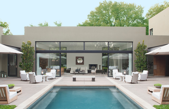Berkshire Residence contemporaneo-piscina